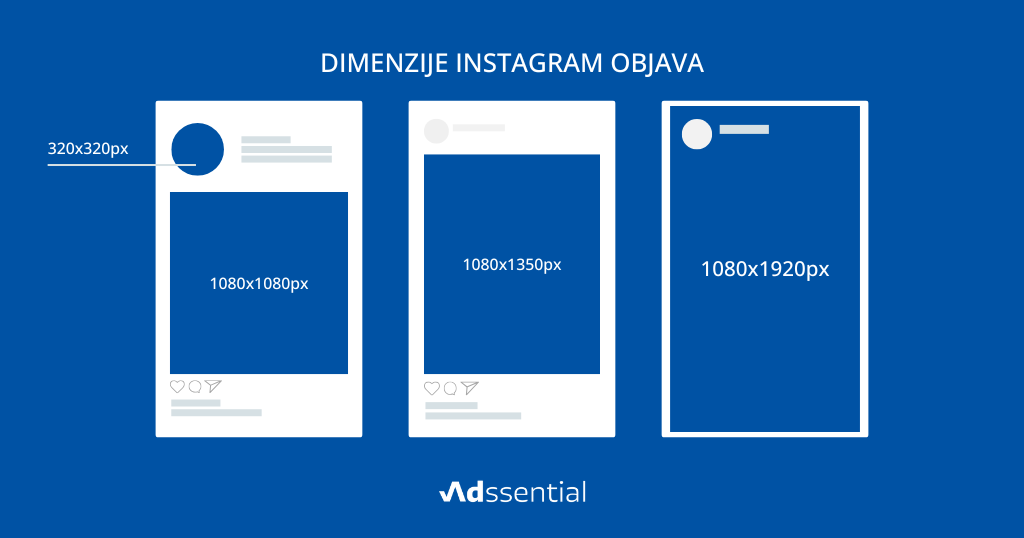 Dimenzije vizuala za Instagram oglašavanje